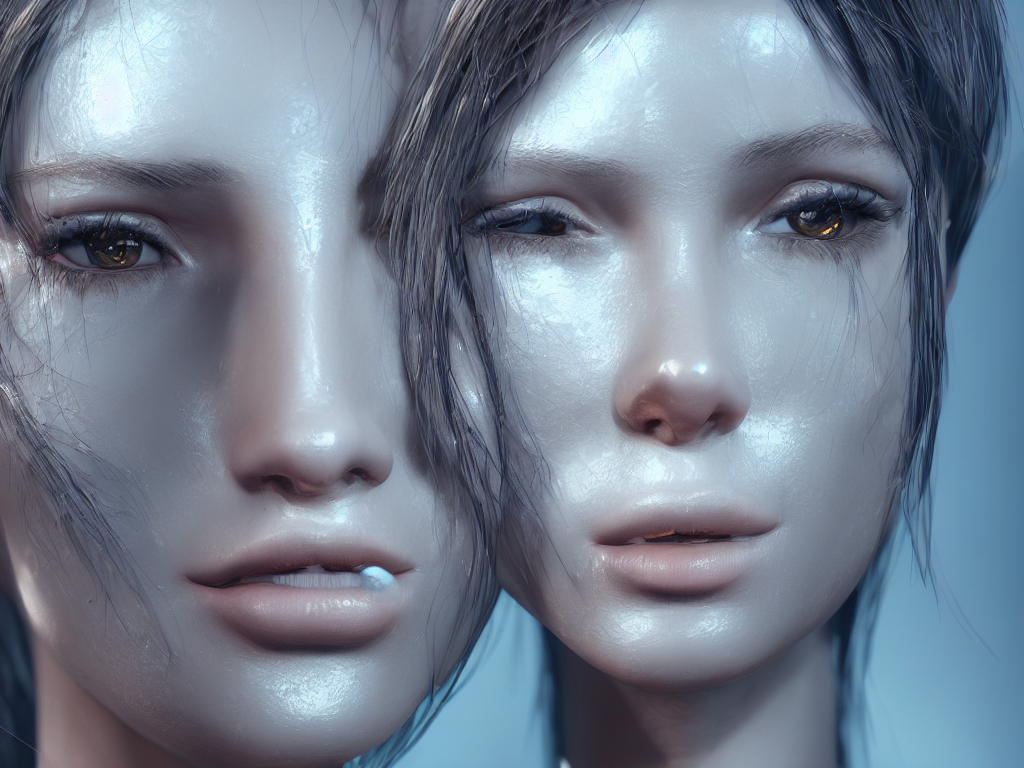 Stable Diffusion prompt: Artificial intelligence female f...