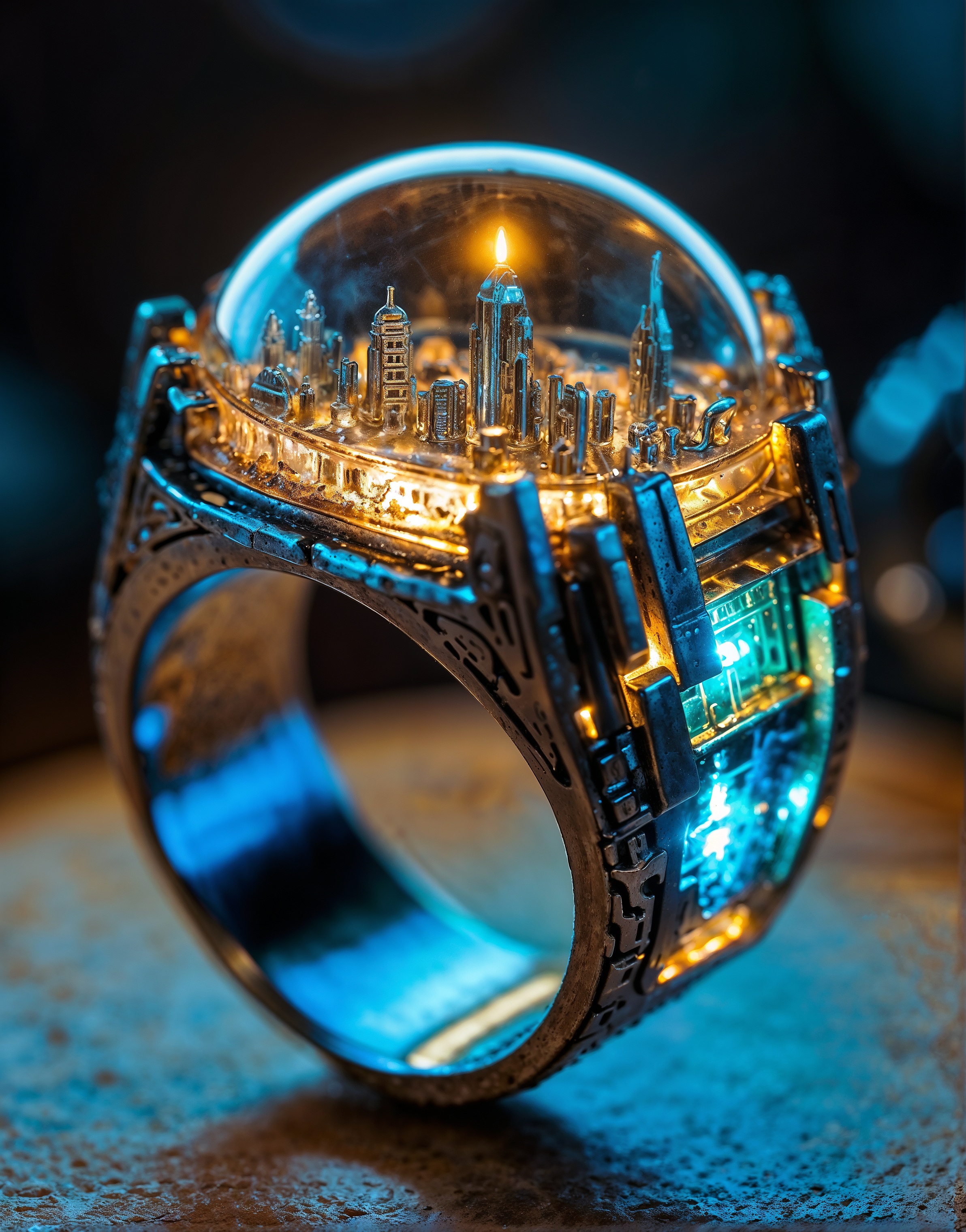 AI generated: Sci-Fi Ring (SD XL - Architecture)