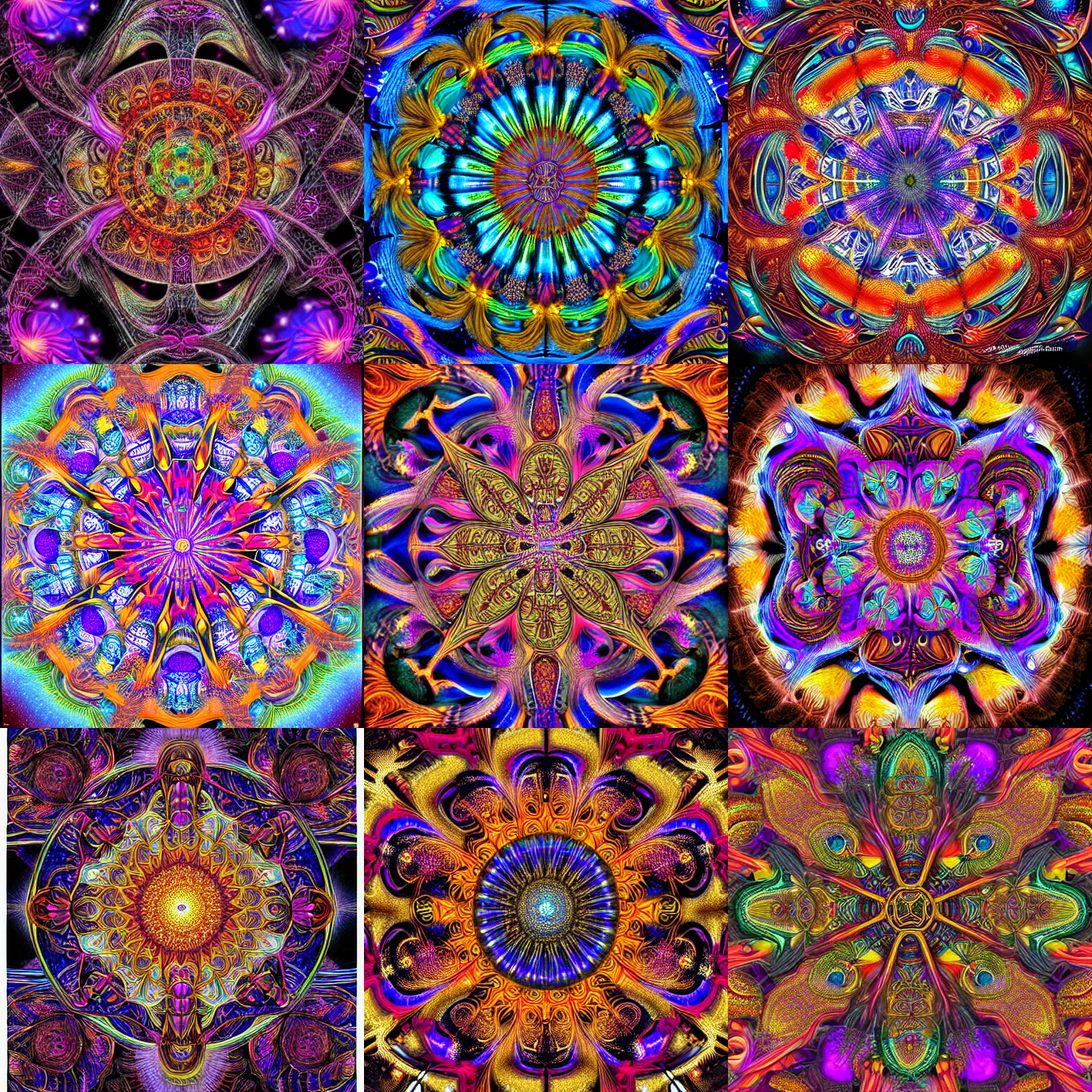 Stable Diffusion prompt: a intricate ornate psychedelic i...