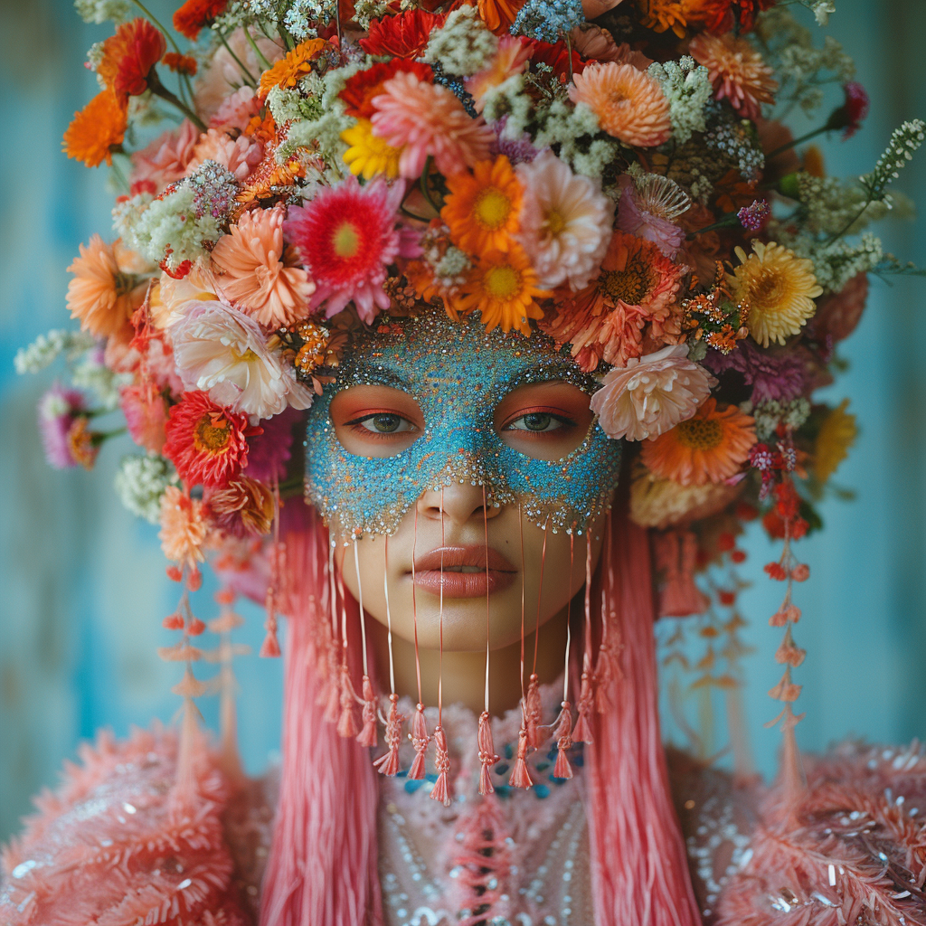 AI generated: Midjourney prompt: portrait photography, a woman in a glamorous makeu... (Midjourney - Portraits)