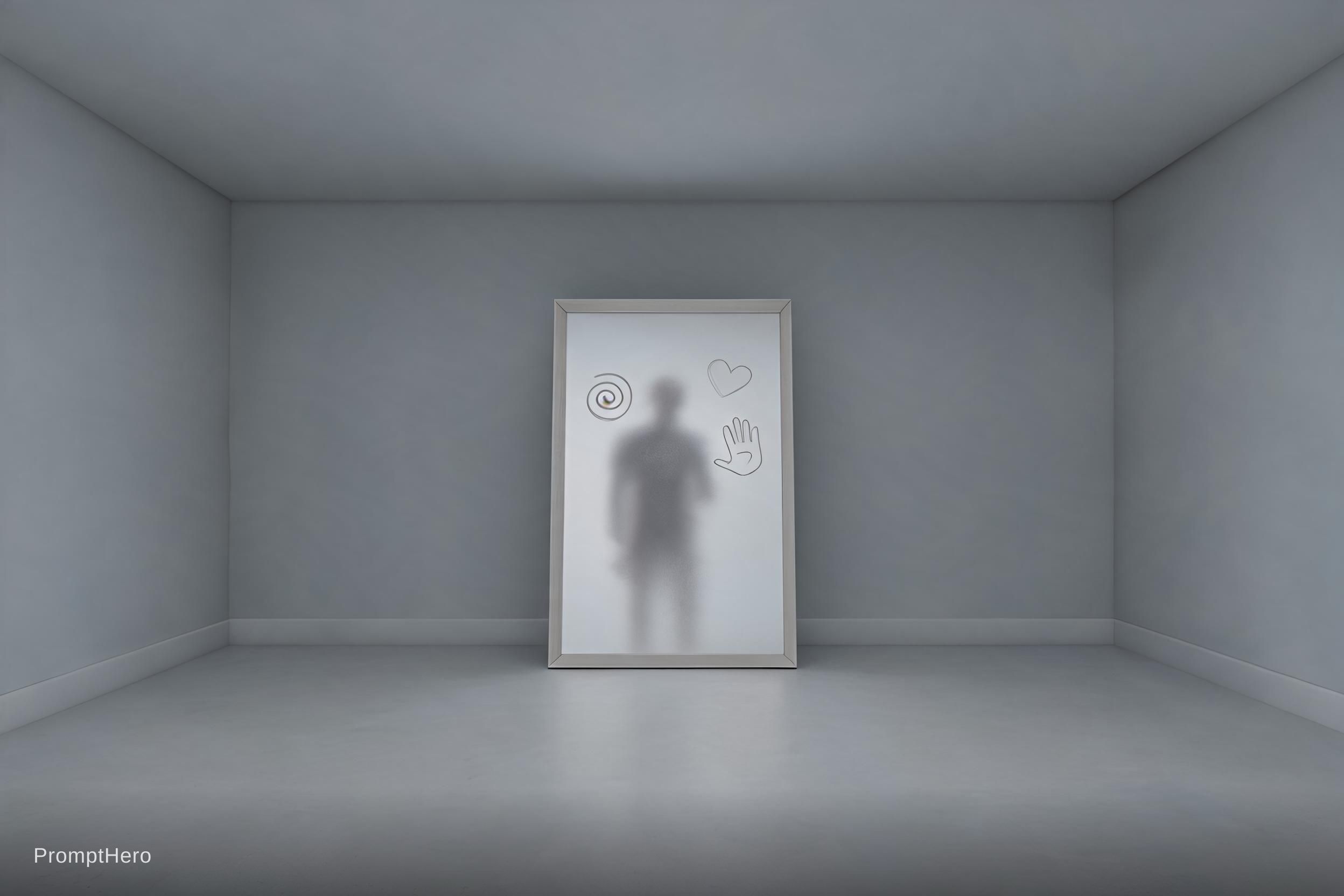 AI generated: Seedream 5 prompt: A quiet room, no windows, no doors. In the center,... (Seedream 5 - Concept Art)