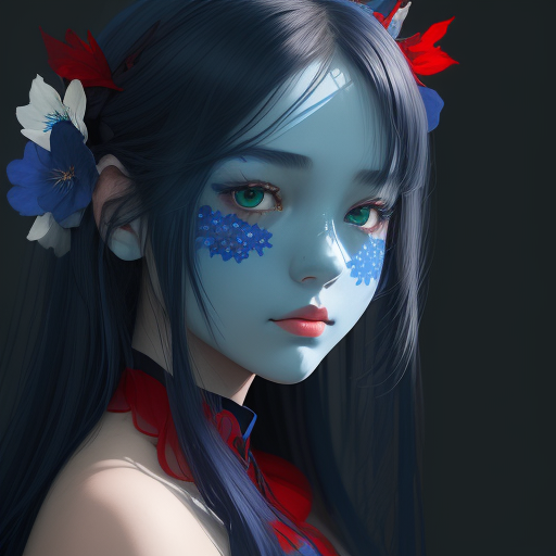 DreamShaper prompt: a beautiful picture of a girl with bl...
