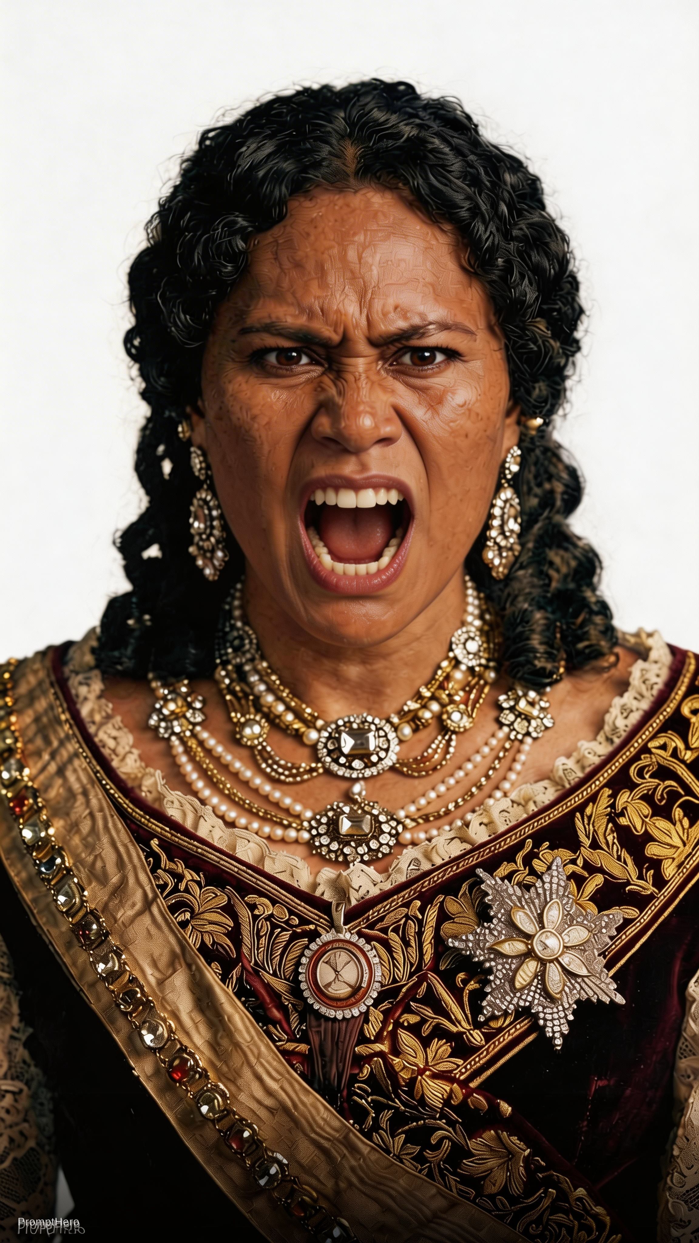 AI generated: Seedream 5 prompt: make her rage expression should be extremely angry... (Seedream 5 - Concept Art)