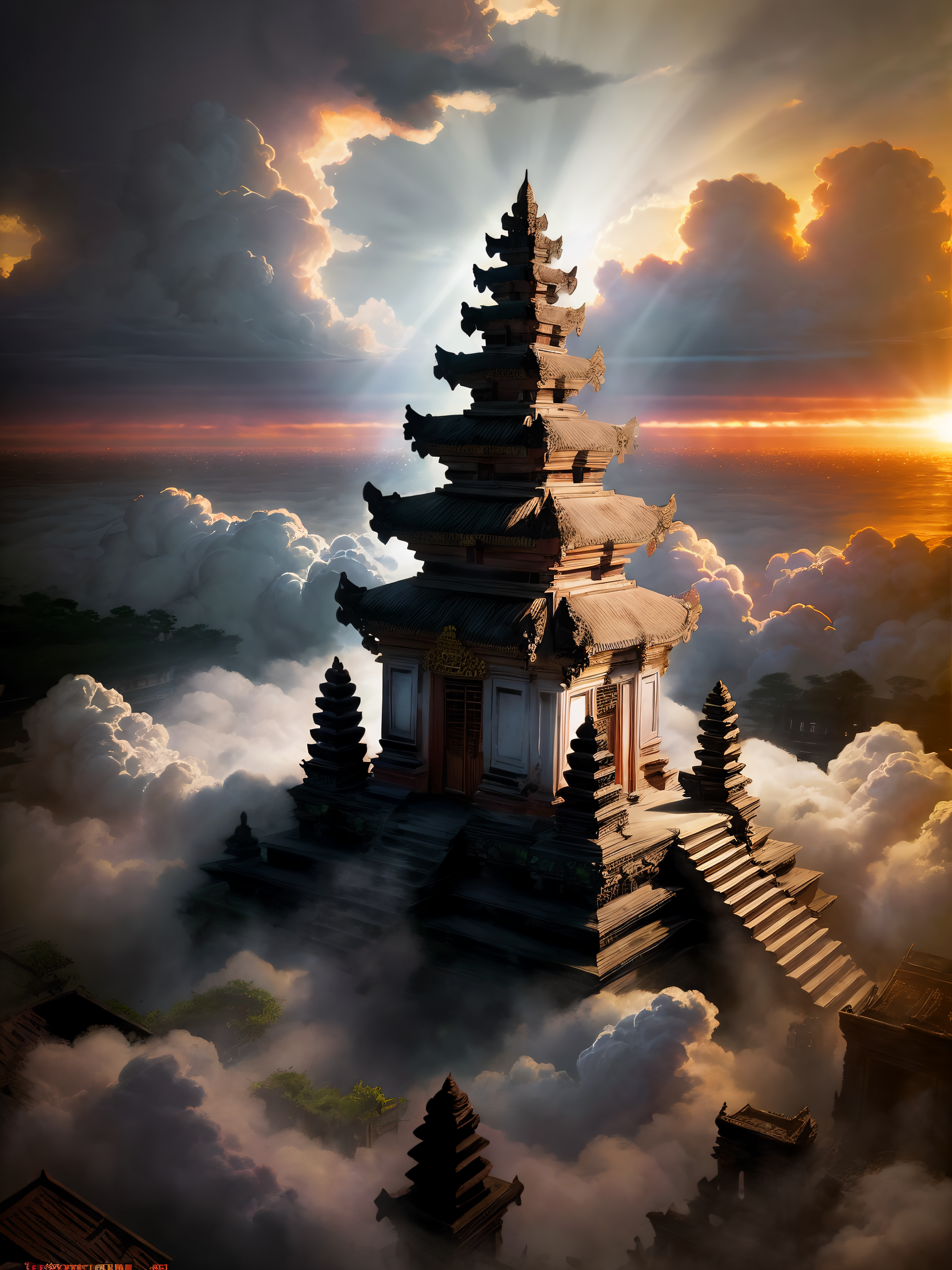 صورة مولدة بالذكاء الاصطناعي: Lost Buddhist Shrine v3 (نموذج ReV Animated - عمارة وتصميم)