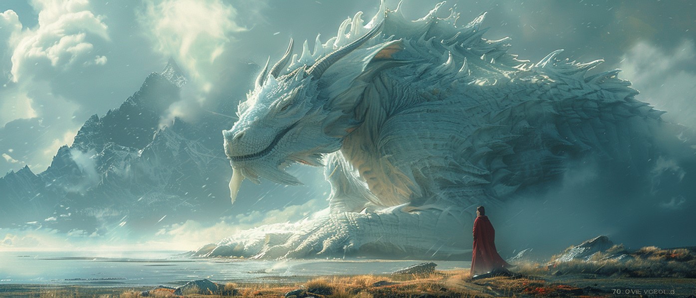 Midjourney prompt: Landscape photography, An epic fantasy landscape w... - Midjourney