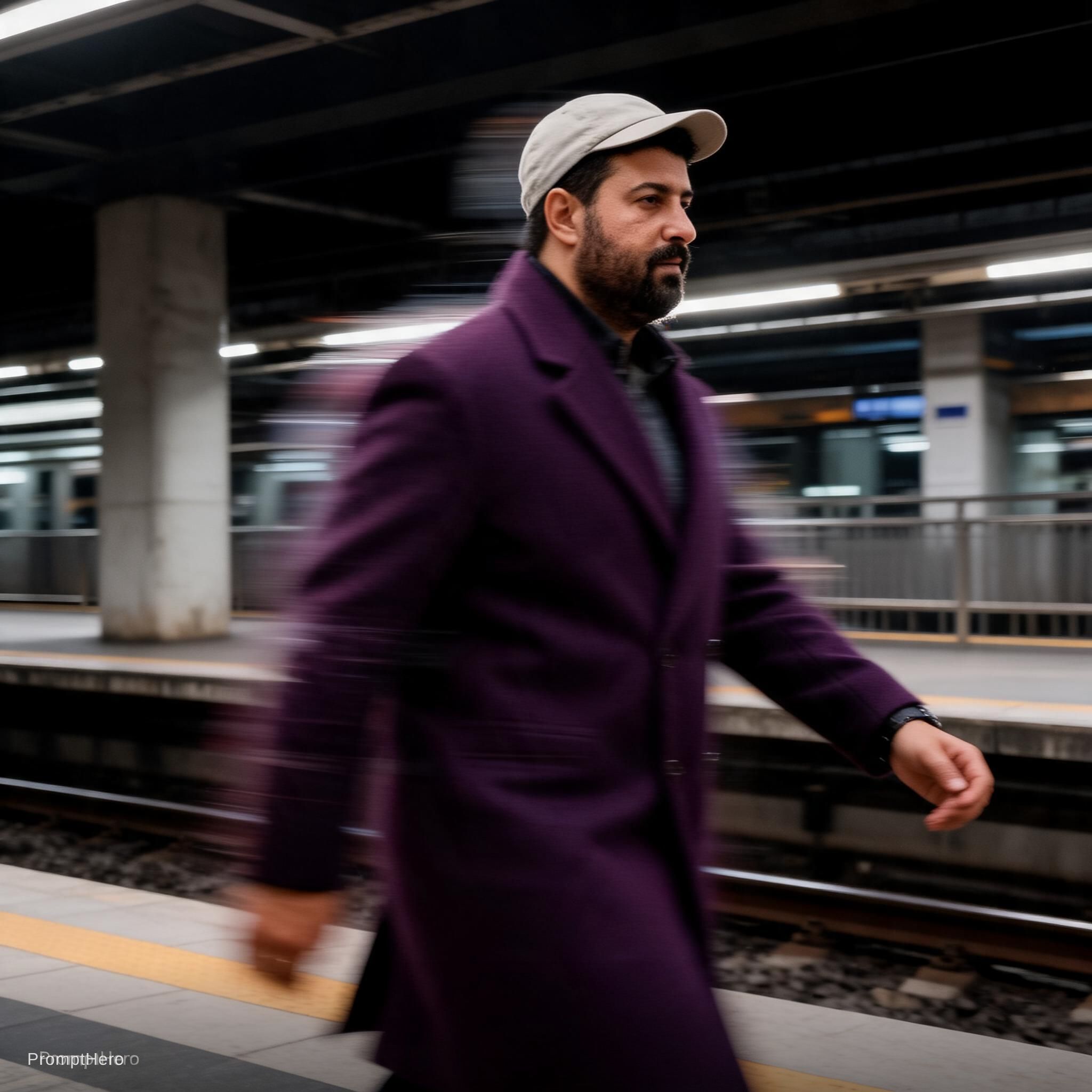 Seedream 5 prompt: Fashion editorial photography, motion blur, male m... - Seedream 5
