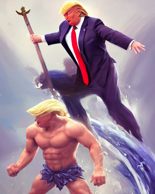 Stable Diffusion prompt: character concept art of donald ...
