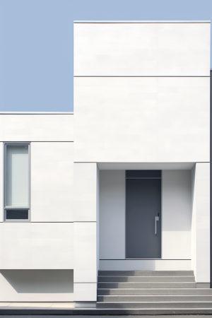 monolithic concrete architecture travertine minimal facade