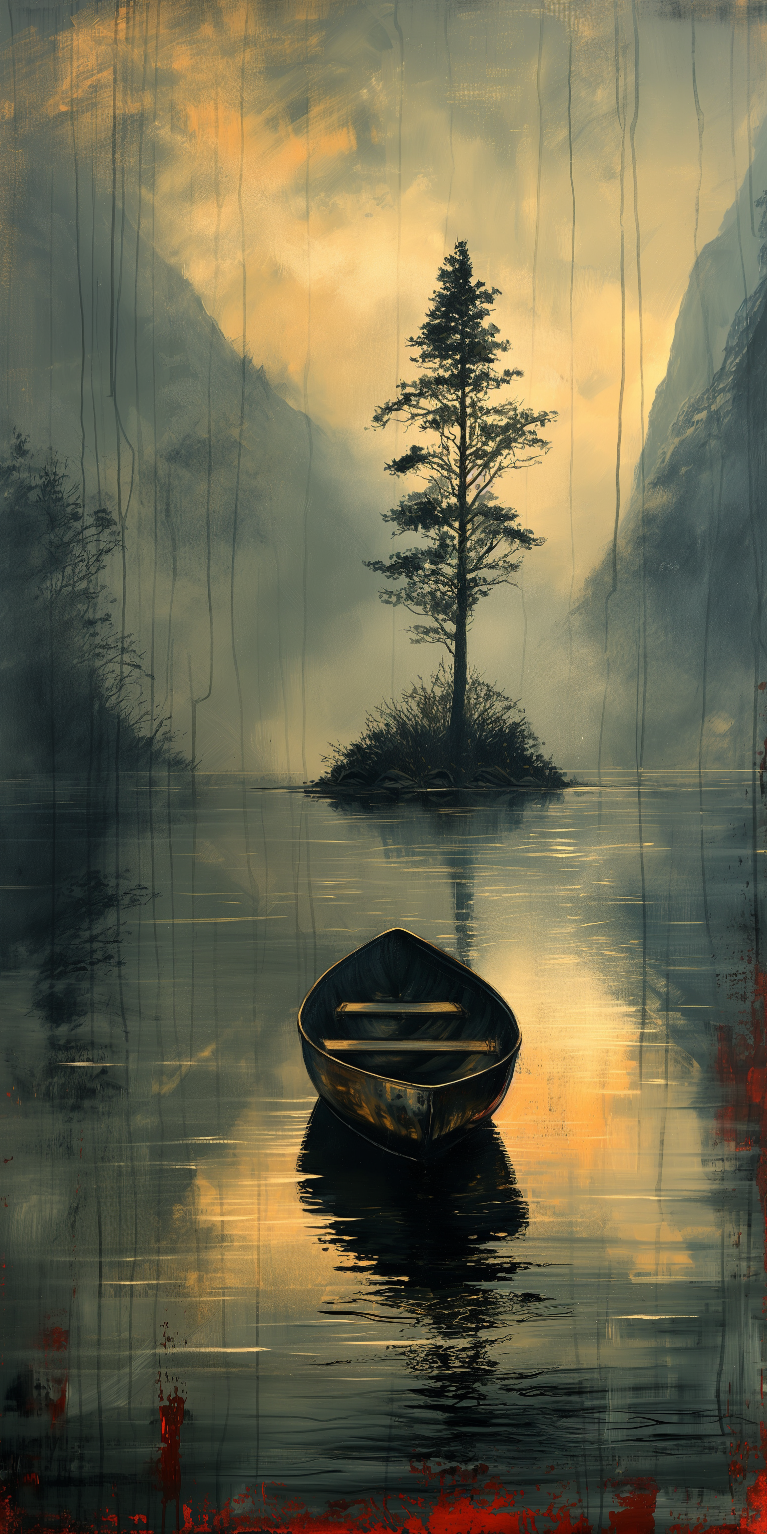 AI generated: Midjourney prompt: solitude --ar 1:2 --stylize 750 (Midjourney - Concept Art)