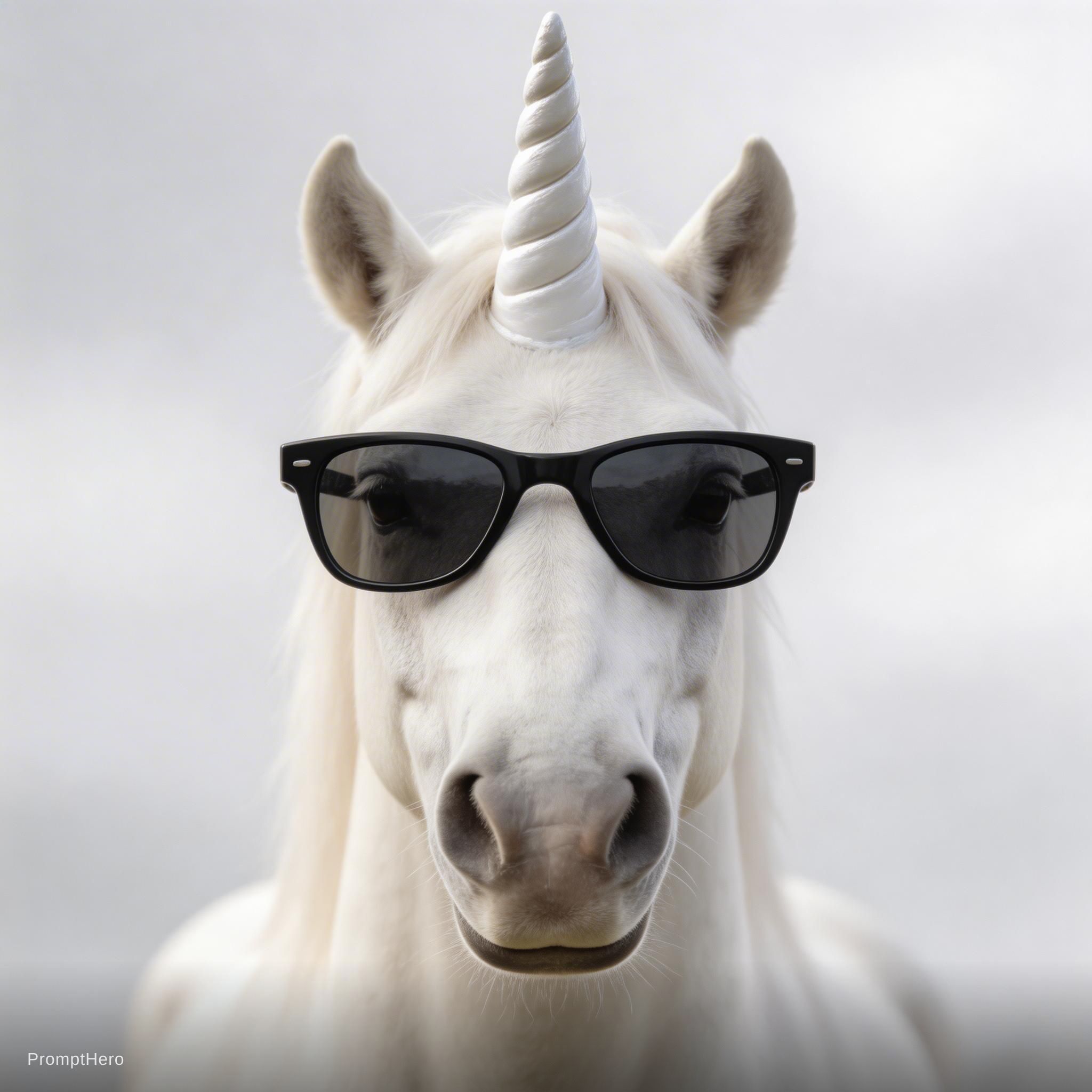 صورة مولدة بالذكاء الاصطناعي: Seedream 5 prompt: The image shows a unicorn viewed from the front, w... (نموذج Seedream 5 - فن مفاهيمي)