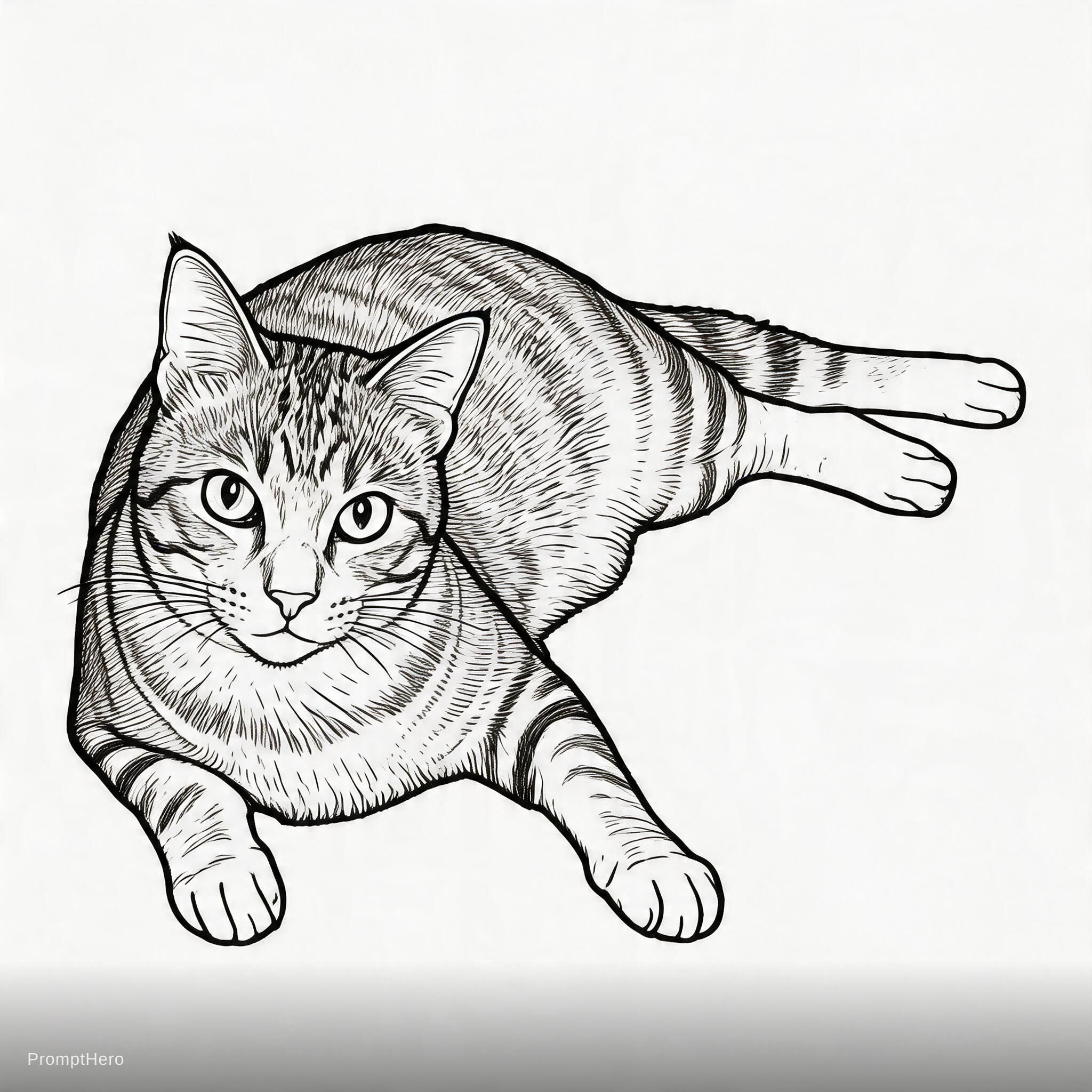AI generated: Seedream 5 prompt: black and white Line drawing (Seedream 5 - Concept Art)