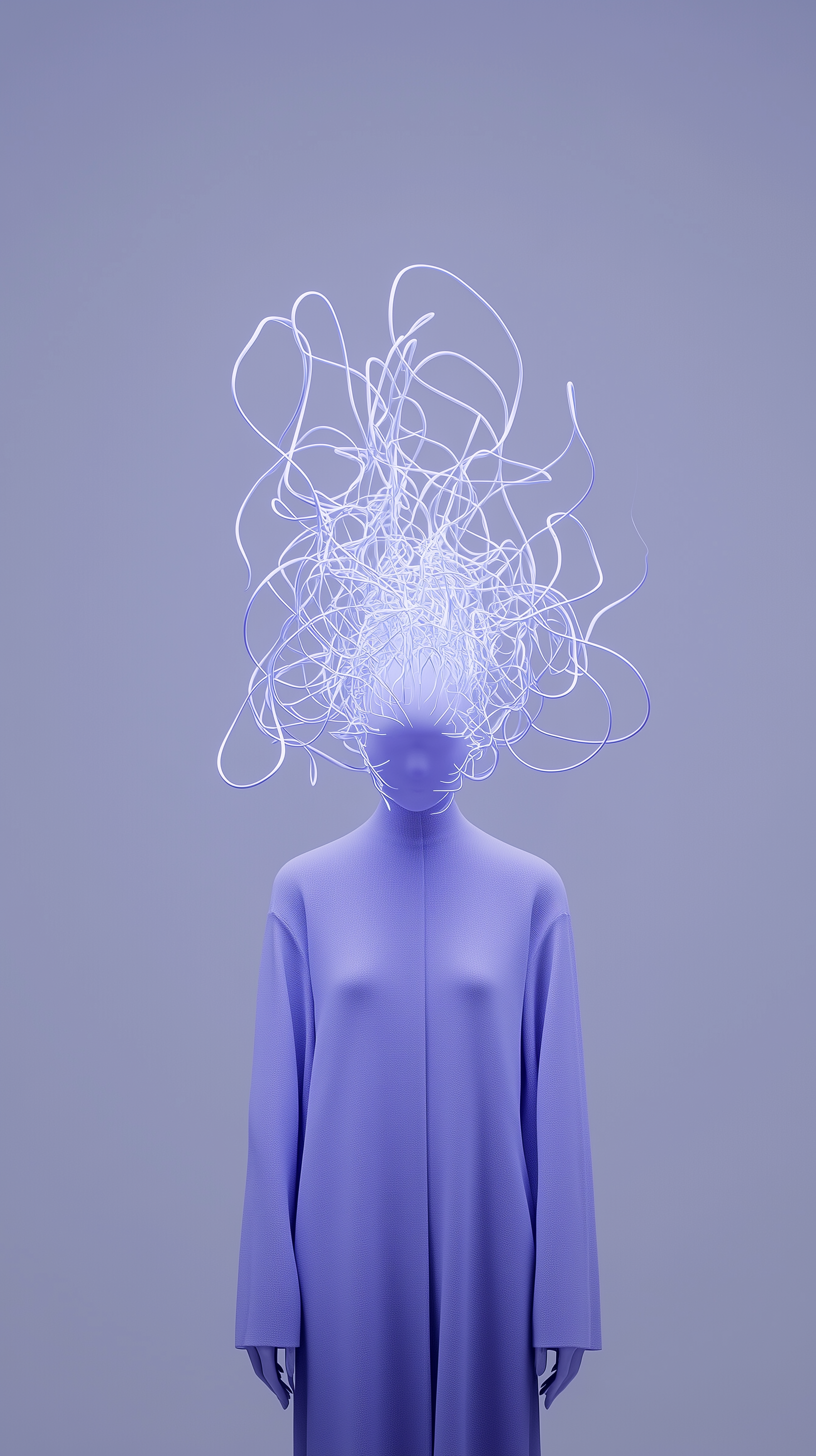 AI generated: Unknown gender figure (Midjourney - Photography)