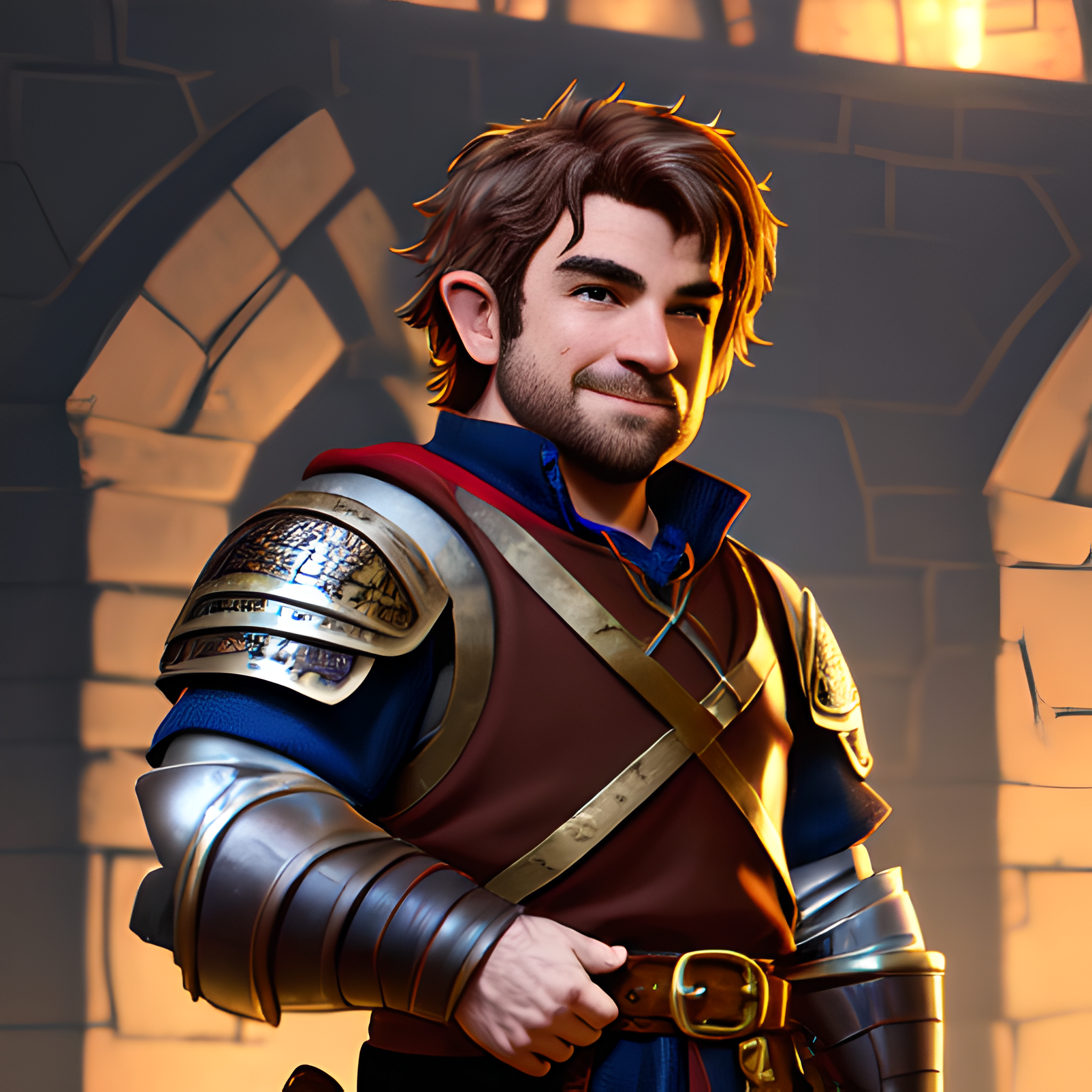 Stable Diffusion prompt: modelshoot of a medieval male ha...