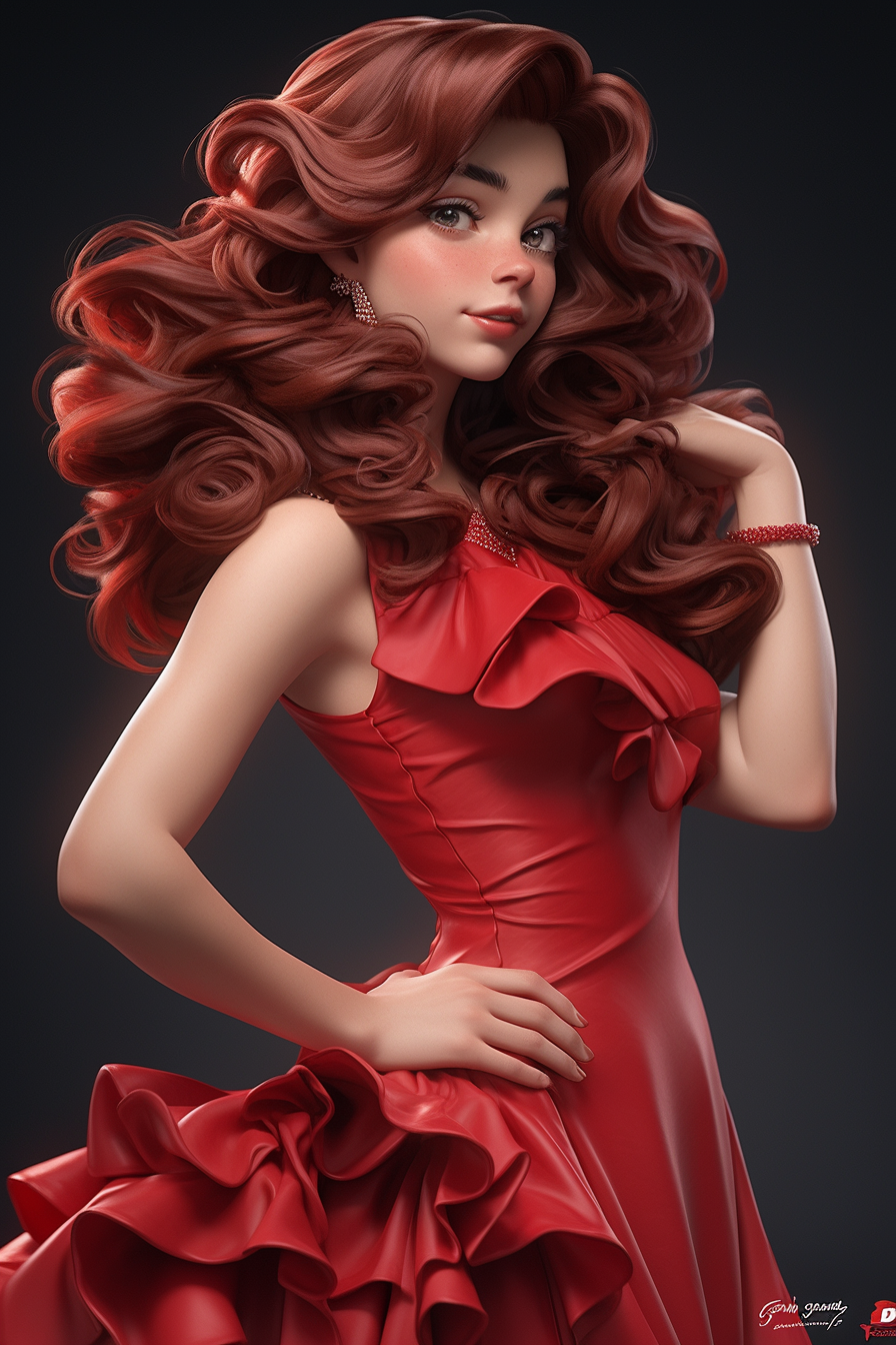 AI generated: Midjourney prompt: A cute 16 year-old elegant and sophisticated girl,... (Midjourney - Character Design)