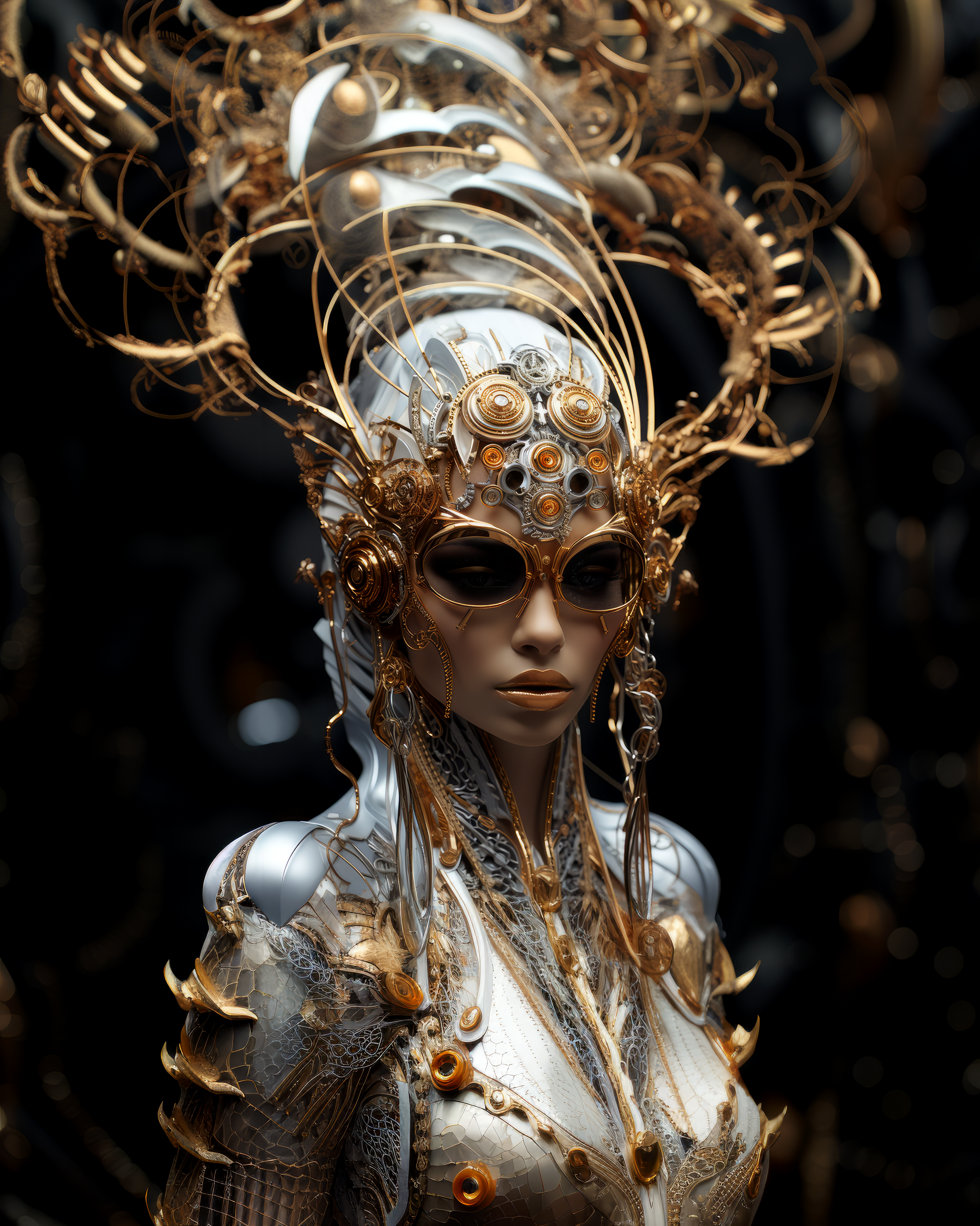 AI generated: Cyber Bling (Midjourney - Photography)