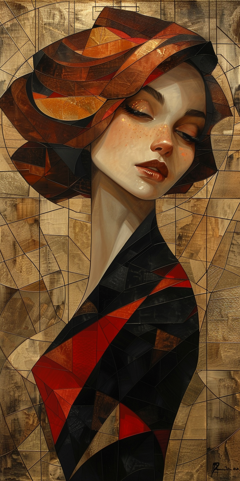 Midjourney prompt: oil painting of a beautiful woman, in the style of... - Midjourney