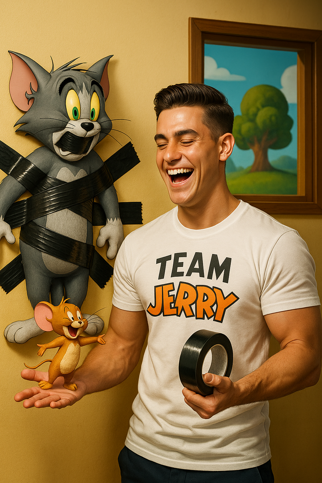 AI generated: ChatGPT Image prompt: Create a hyper-realistic 8K photo of a man with ... (ChatGPT Image - Animals & Nature)