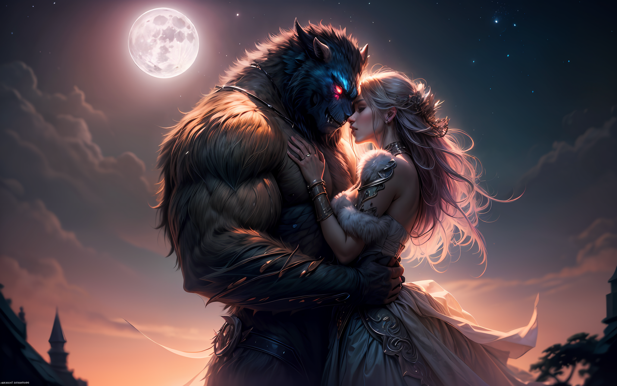 AI generated: ReV Animated prompt: masterpiece, concept art, (epic couple photo, inti... (ReV Animated - Concept Art)