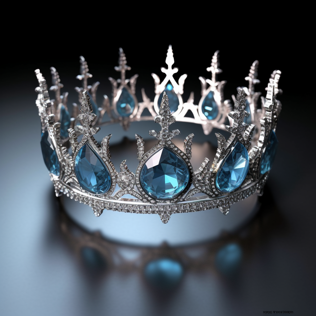 AI generated: Midjourney prompt: A fairytale-inspired 3d princess crown, in the art... (Midjourney - Fashion)