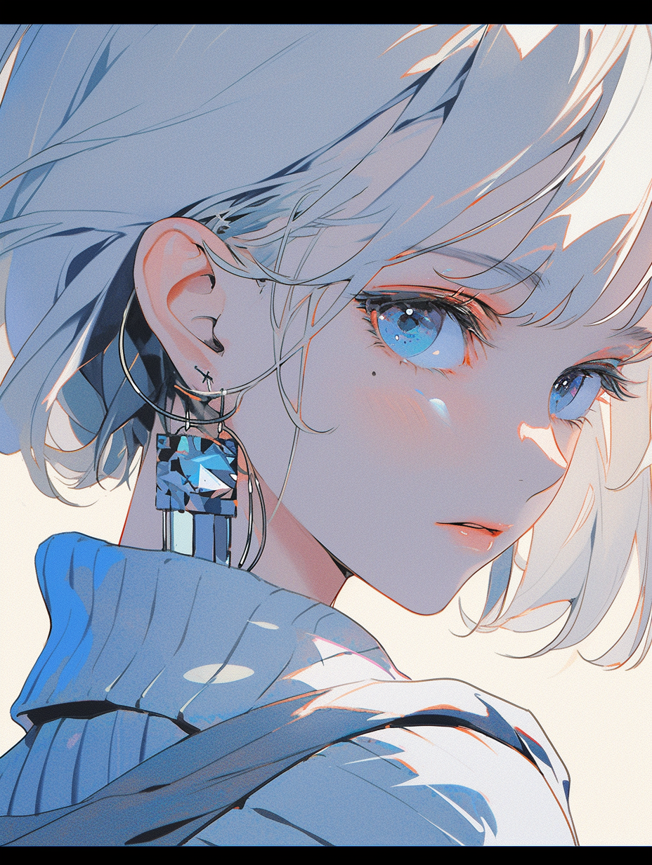 AI generated: Midjourney prompt: anime girl, in the style of frank thorne, romantic... (Midjourney - Anime)