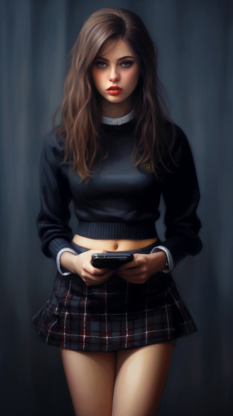 AI generated: Maddy's Dark Side (Midjourney - Concept Art)