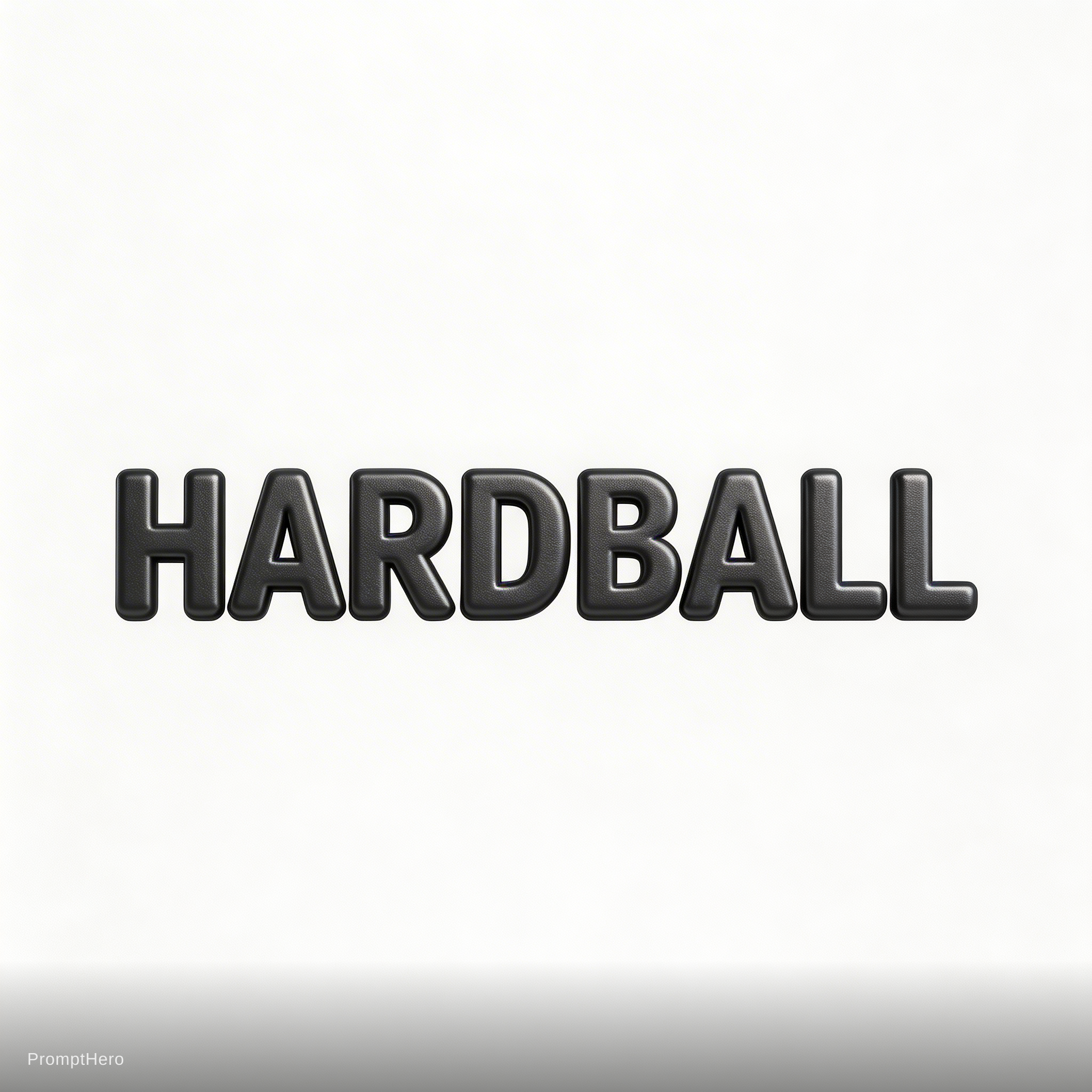 Seedream 5 prompt: I want the word HARDBALL as a logo with solid real... - Seedream 5