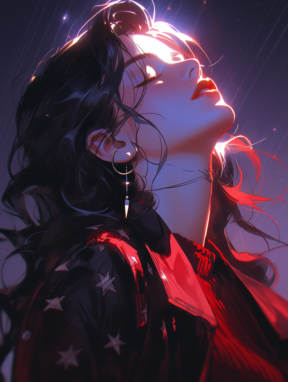 AI generated: look up to ··· (Midjourney - Anime)