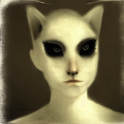 Stable Diffusion prompt: a rare being, similar to a cat b...