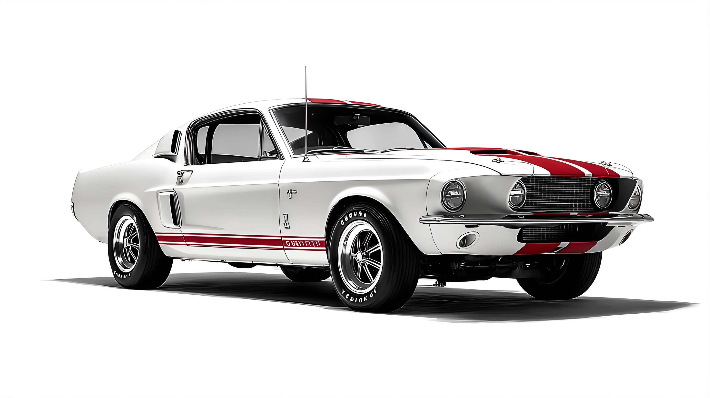 صورة مولدة بالذكاء الاصطناعي: Midjourney prompt: A detailed 1967 Shelby GT500 Mustang clipart, , an... (نموذج Midjourney - فن مفاهيمي)