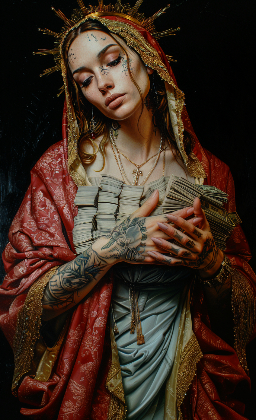AI generated: Donna money (Midjourney - Portraits)