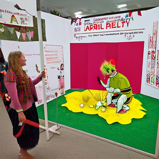 Stable Diffusion prompt: Exhibition Zone 1: International...