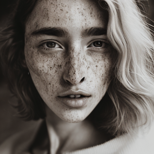AI generated: Openjourney prompt: Detailed and realistic portrait of a woman with fr... (Openjourney - Photography)