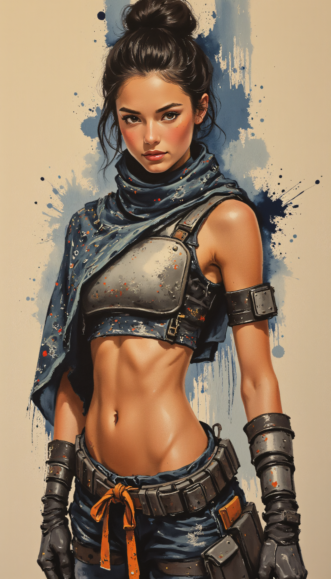 FLUX prompt: Pop surrealist painting with fantasy-inspired brus... - FLUX