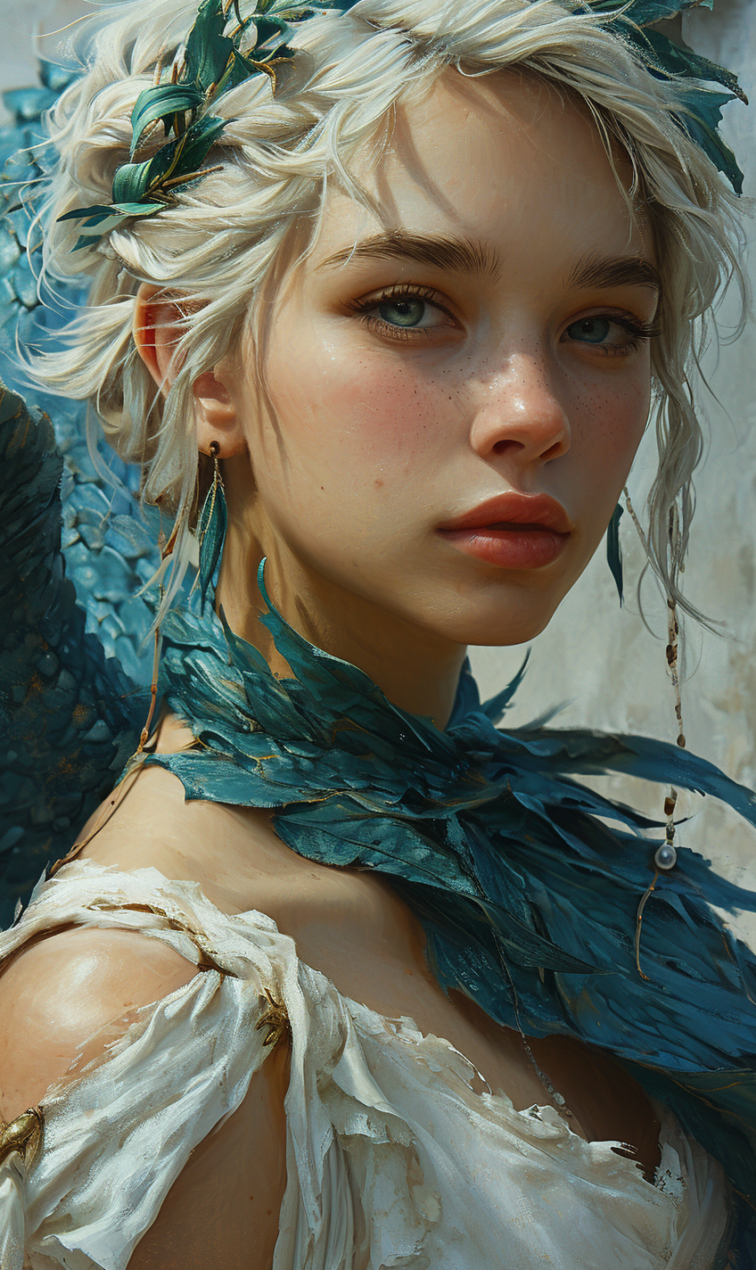 Midjourney prompt: fairy dragon hd wallpaper, in the style of silver ... - Midjourney