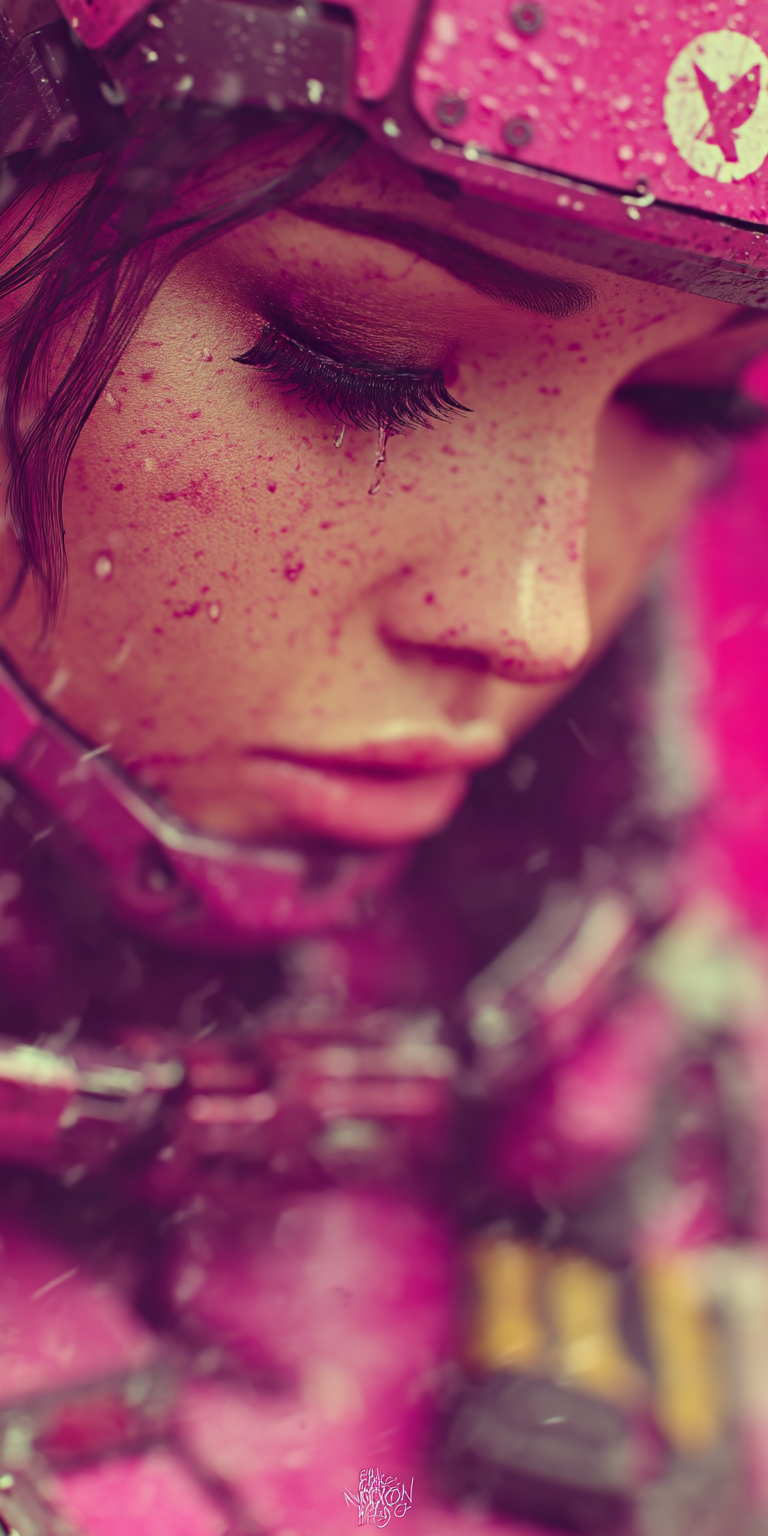 صورة مولدة بالذكاء الاصطناعي: Midjourney prompt: futuristic woman, robotic, close-up --chaos 75 --a... (نموذج Midjourney - صور شخصية)