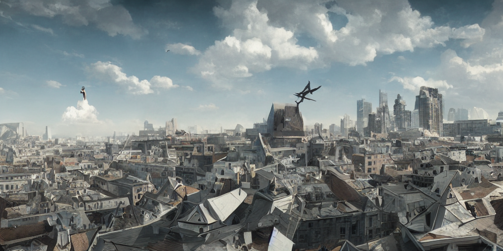 Stable Diffusion prompt: roof, modern architectur, sky, a...