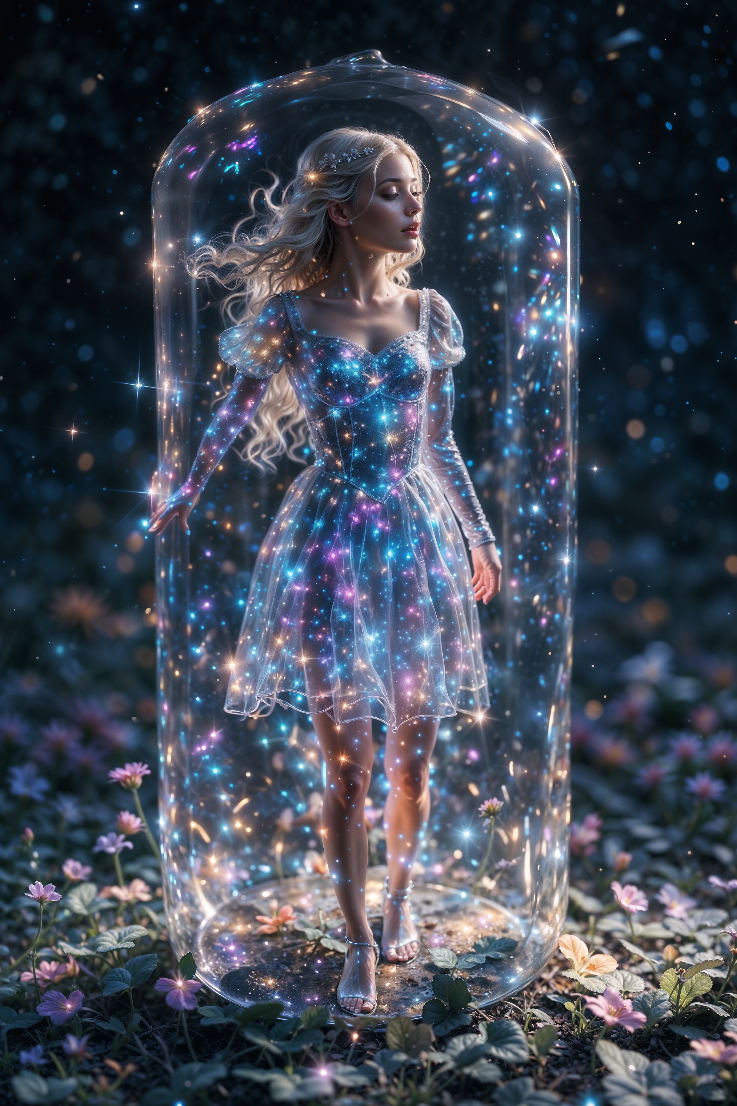 AI generated: Flake Glass Concept (Stable Diffusion - Concept Art)