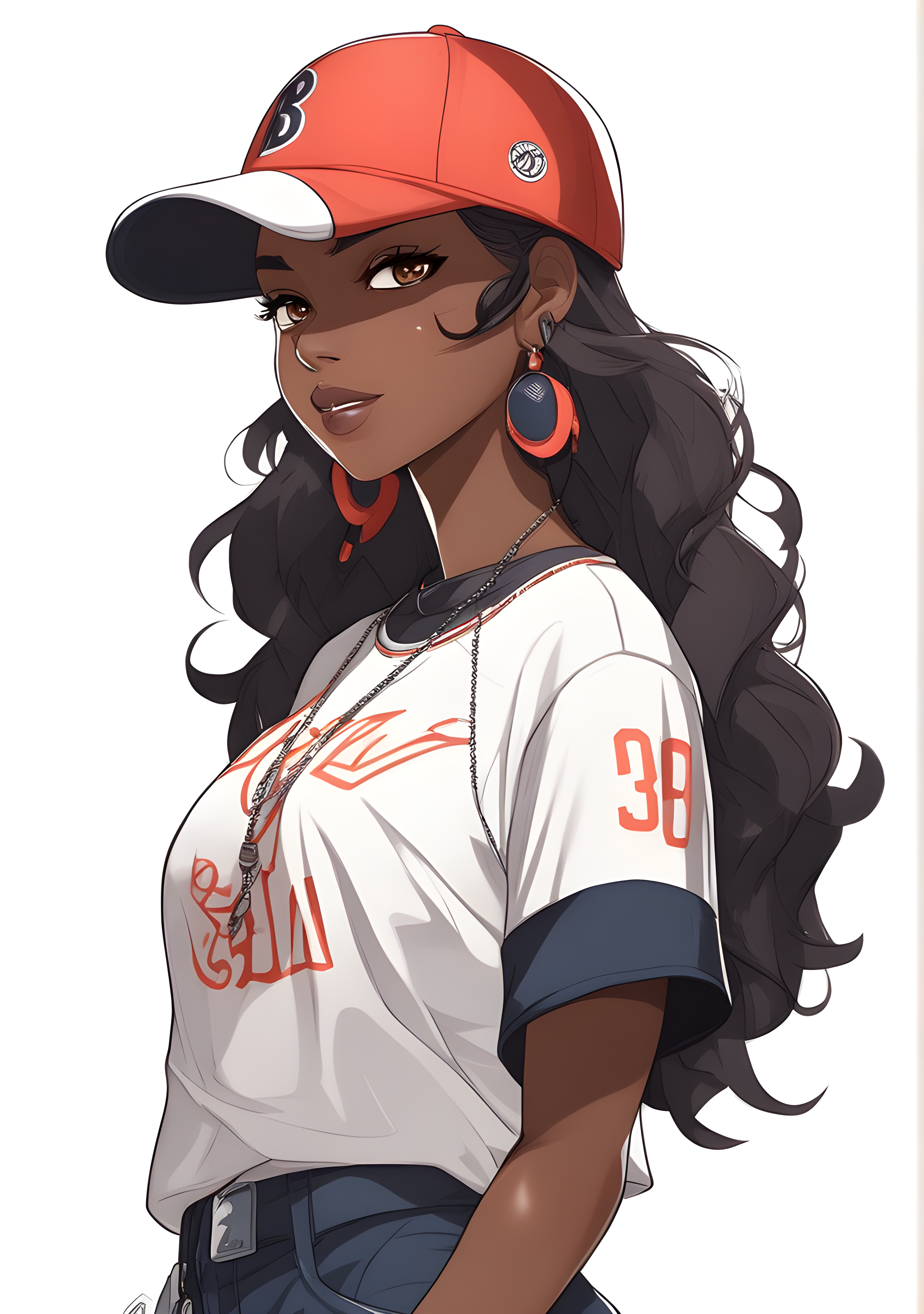 DreamShaper prompt: 1girl, solo, dark skin, dark-skinned female, upper... - DreamShaper