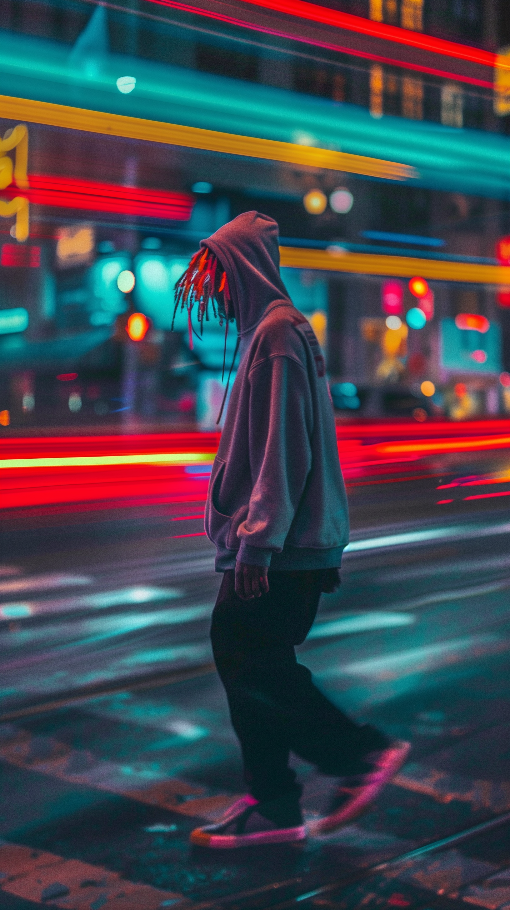 صورة مولدة بالذكاء الاصطناعي: Midjourney prompt: high-resolution photography, vibrant street photog... (نموذج Midjourney - تصوير فوتوغرافي)