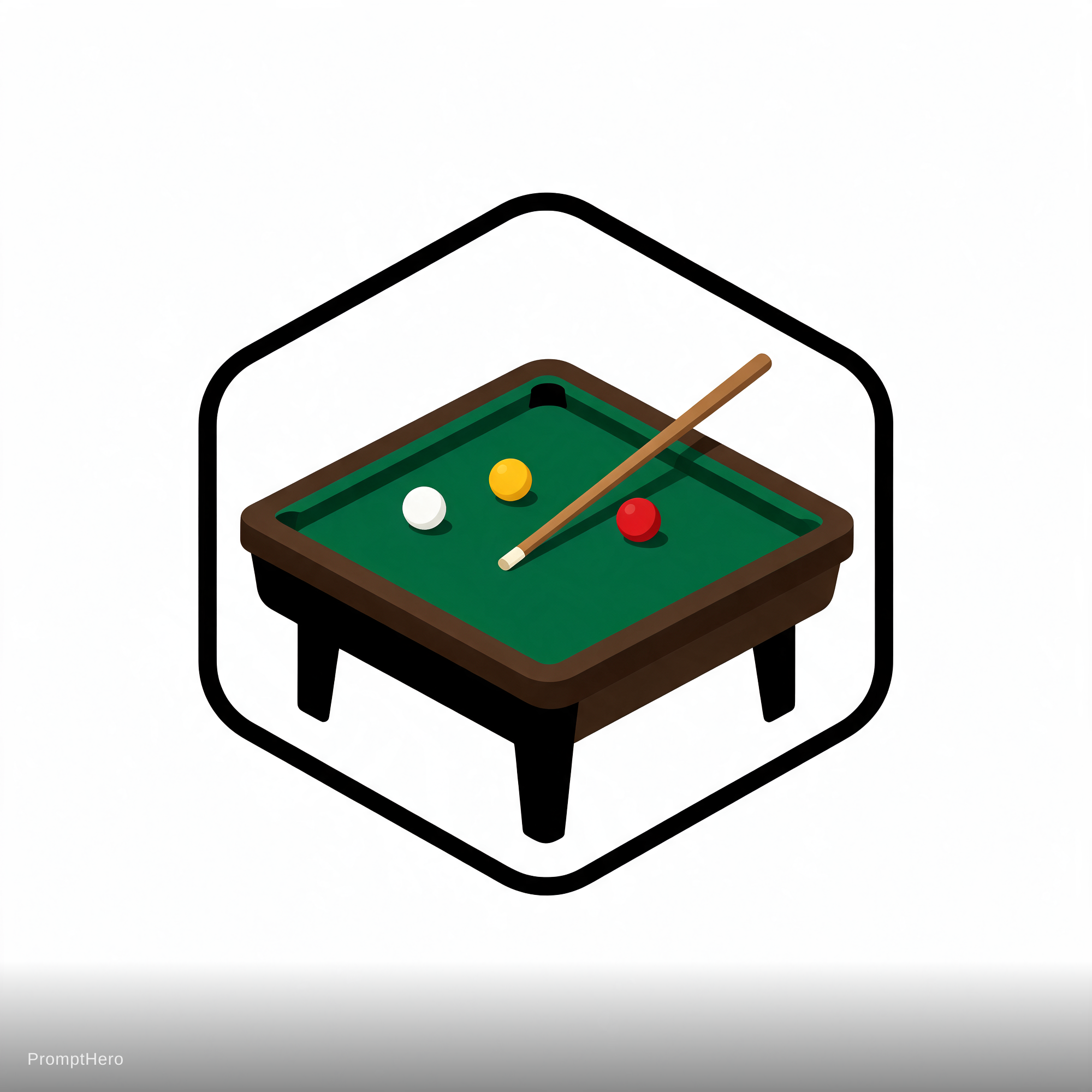 صورة مولدة بالذكاء الاصطناعي: Seedream 5 prompt: logo de billard français (نموذج Seedream 5 - شعارات وتصميم)