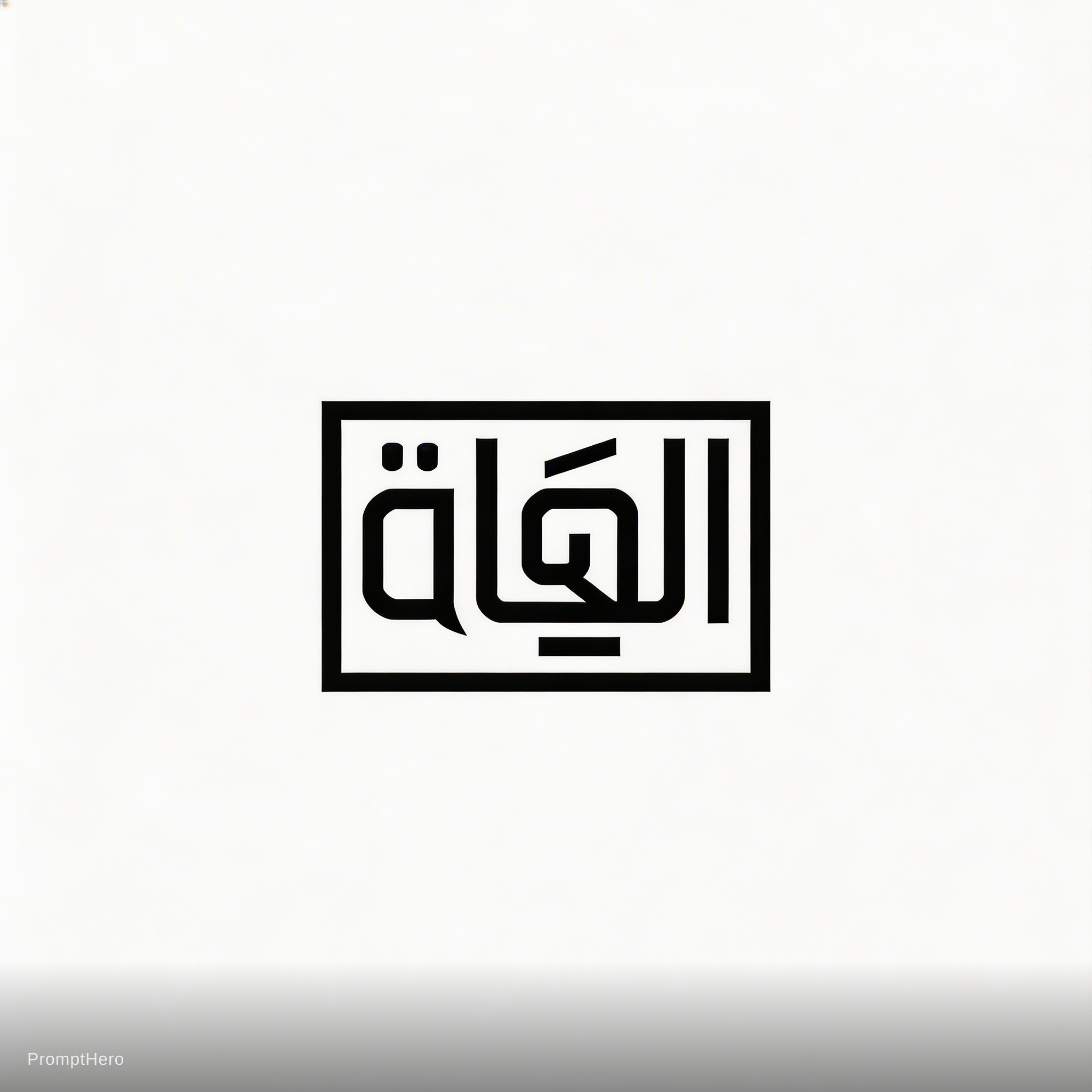 صورة مولدة بالذكاء الاصطناعي: Seedream 5 prompt: بكلمة -الڨلة-تصميم لوغو بالخط الكوفي (نموذج Seedream 5 - فن مفاهيمي)