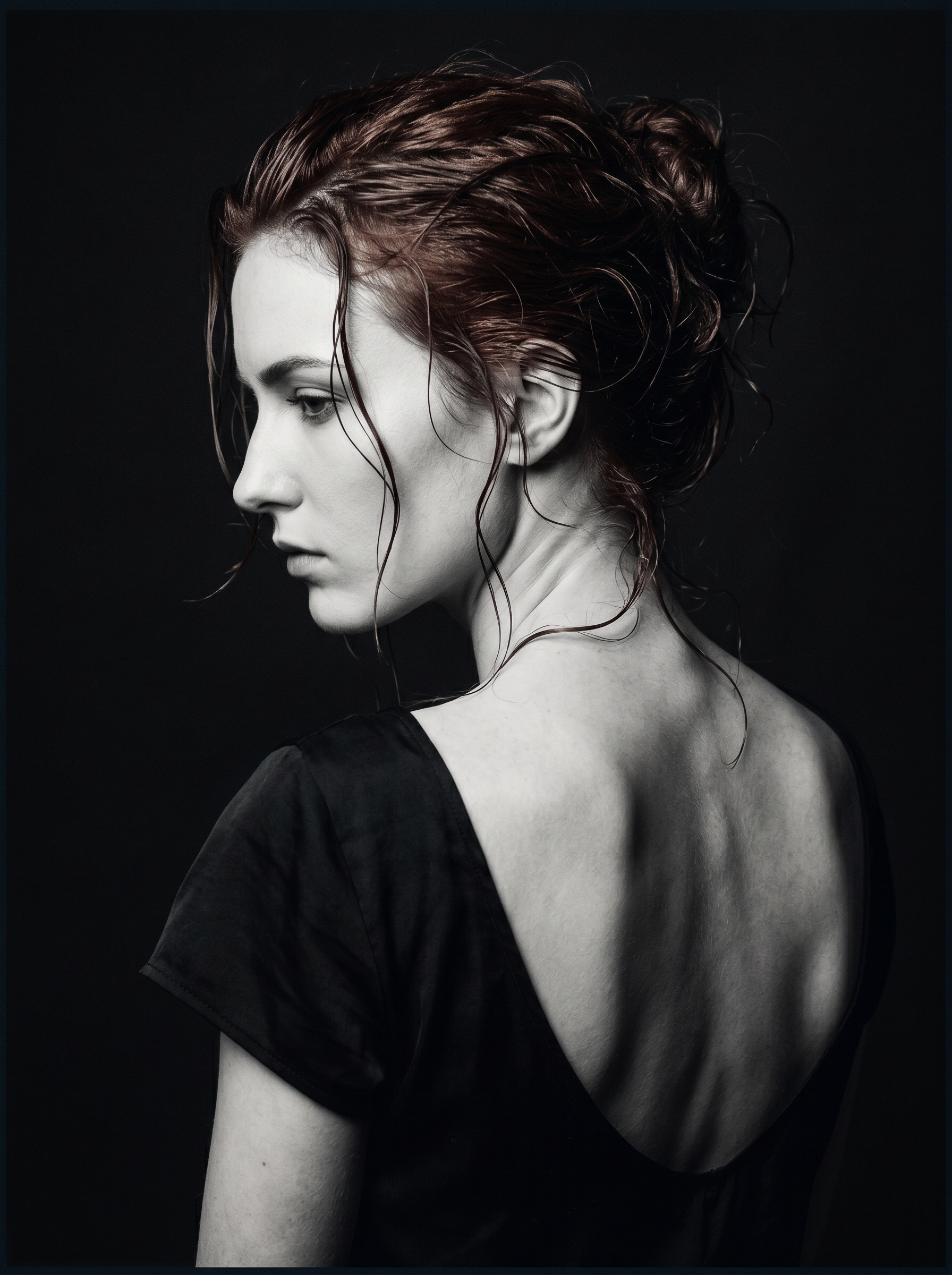 AI generated: Flux.2 prompt: (Nano Banana 2) A dramatic, low-key, high-fashion ... (Flux.2 - Fashion)