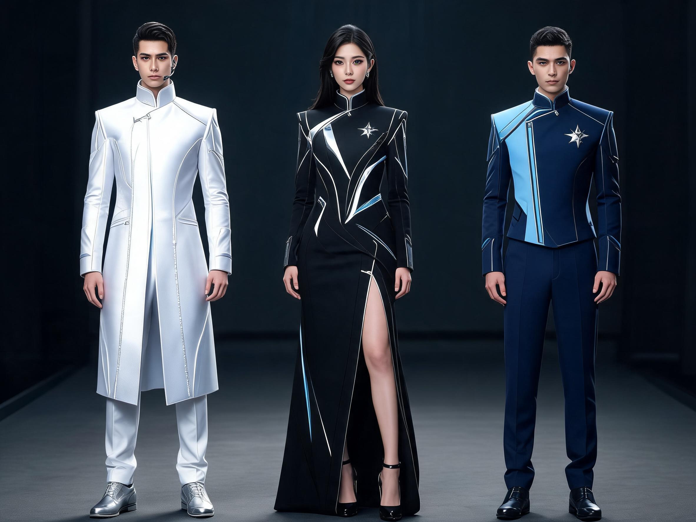 Seedream 5 prompt: Create a high-fashion concept sheet of futuristic ... - Seedream 5