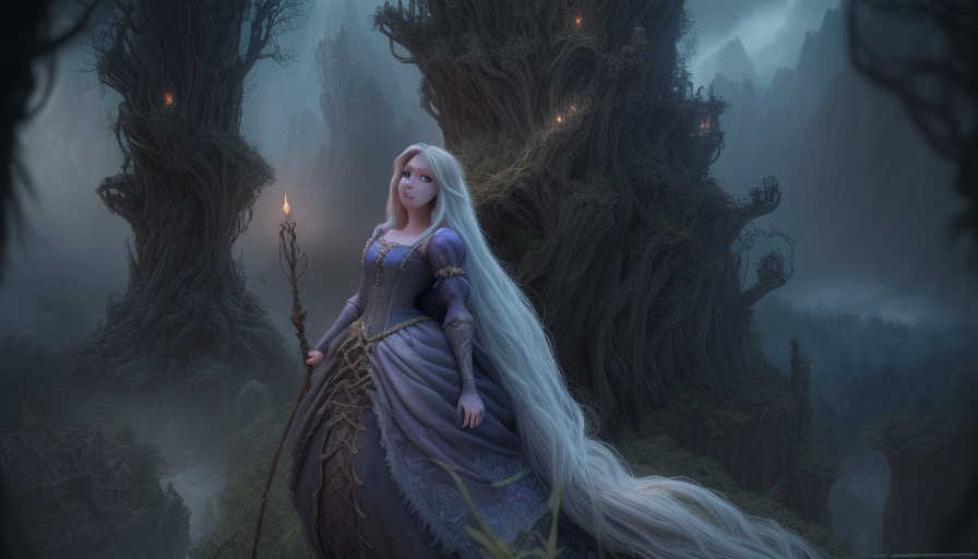 DreamShaper prompt: Epic magical scene in a fantasy Lan...