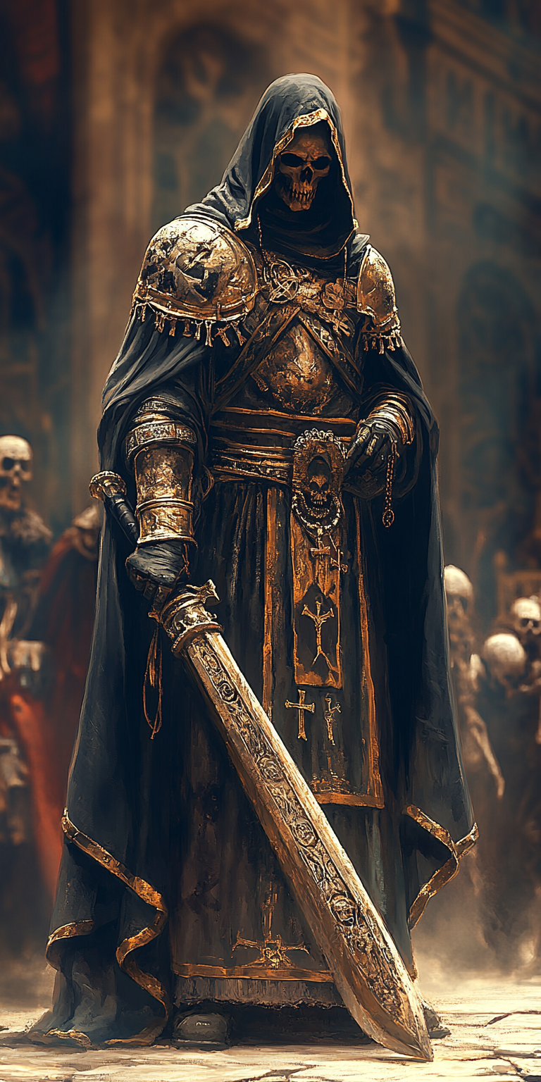 AI generated: Midjourney prompt: painting in the style of a dark fantasy artist of ... (Midjourney - Character Design)