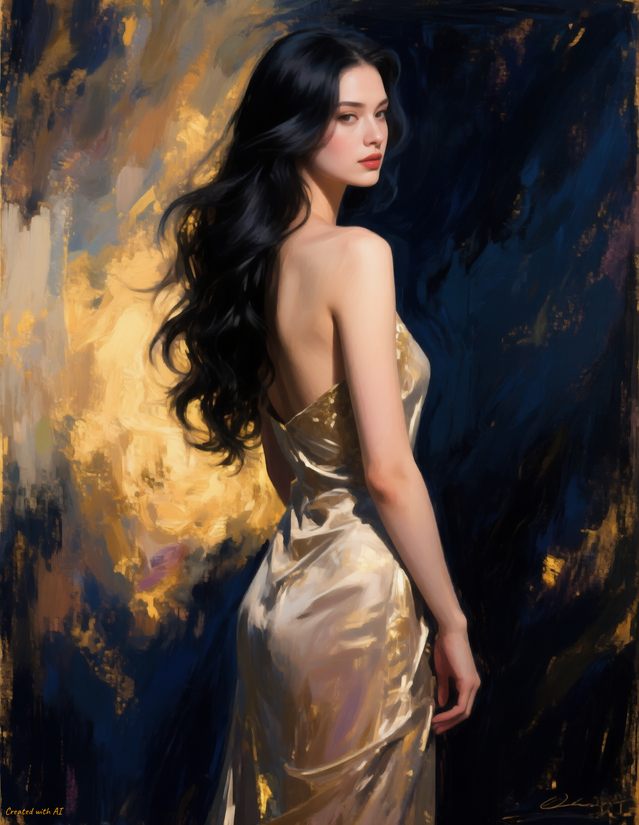 Qwen-Image prompt: **Subject:** A woman is the central subject of th... - Qwen-Image