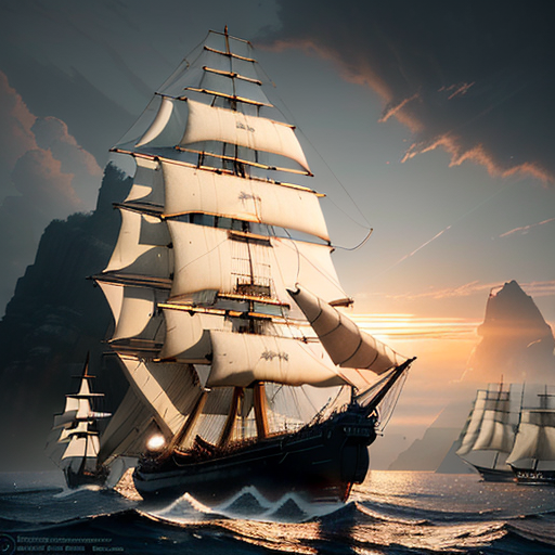 DreamShaper prompt: Photo of a ultra realistic sailing sh...