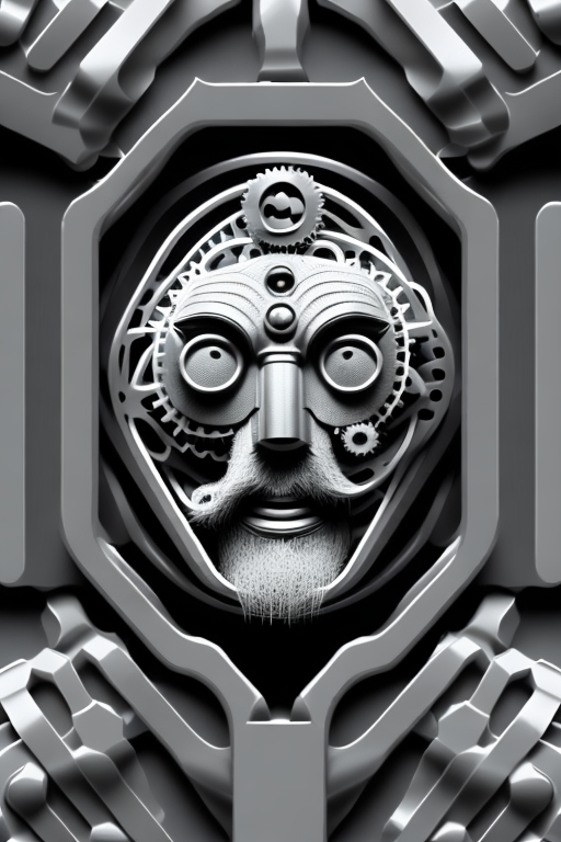 صورة مولدة بالذكاء الاصطناعي: Openjourney prompt: A detailed monochromatic vector illustration of "D... (نموذج Openjourney - حيوانات وطبيعة)