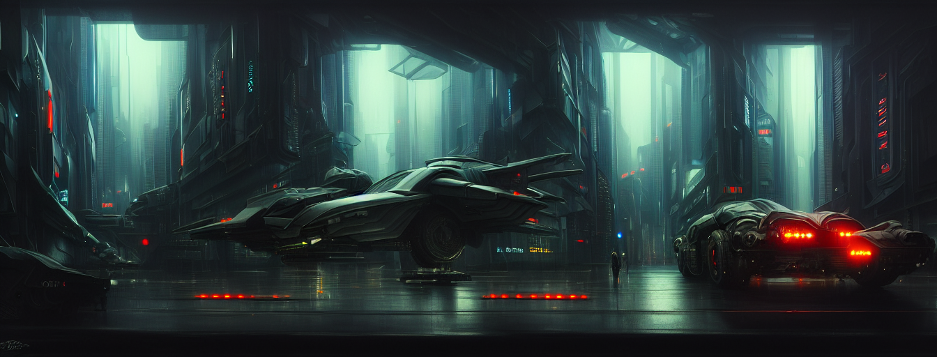 Stable Diffusion prompt: blade runner artifacts, electron...