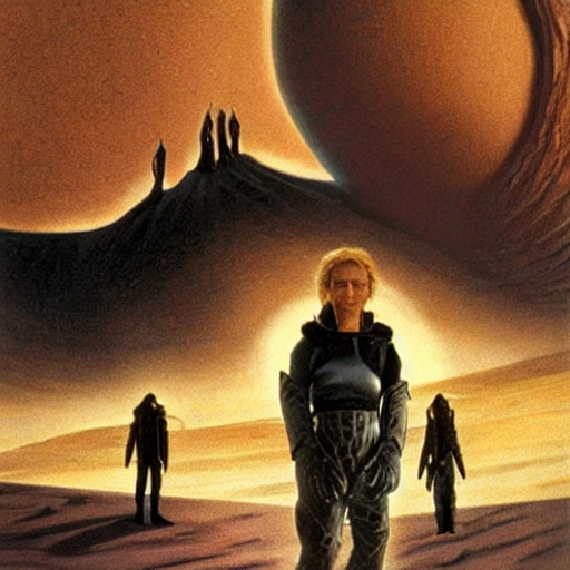 Stable Diffusion prompt: concept art of the movie dune